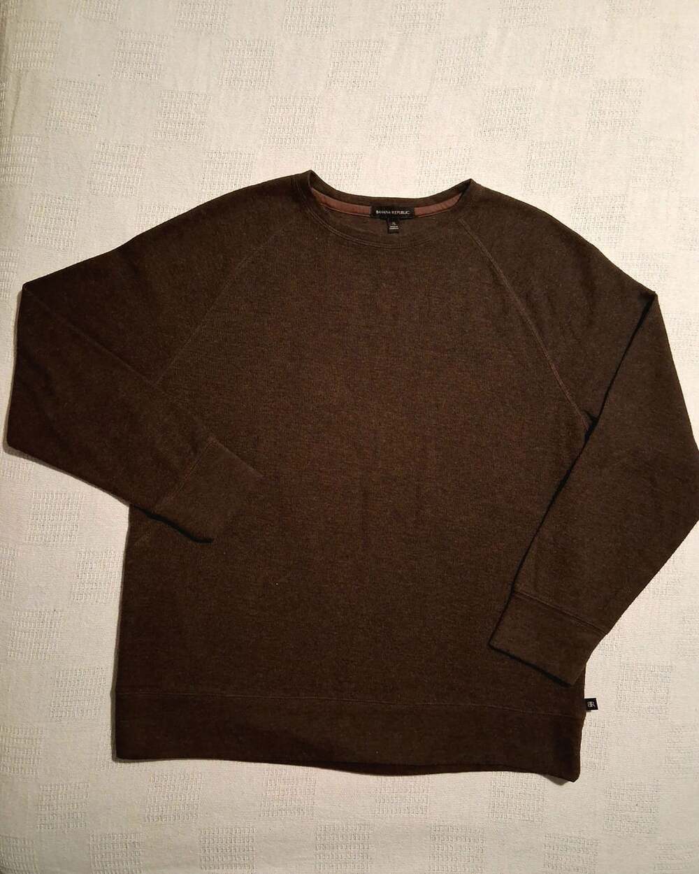 Banana Republic Sweatshirt Size XL Brown Cotton Polyester Crewneck
